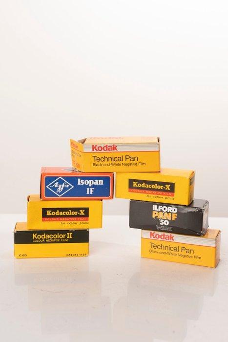 Agfa, Ilford, Kodak 120 film lot x6 Ongebruikte fotofilm, Audio, Tv en Foto, Fotocamera's Analoog