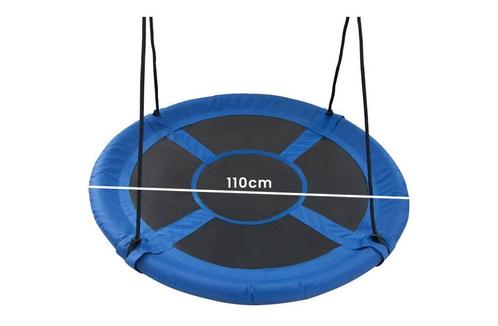 Nestschommel blauw 110 cm met touwen - tot 150 kg, Kinderen en Baby's, Speelgoed | Buiten | Speeltoestellen, Nieuw, Ophalen of Verzenden