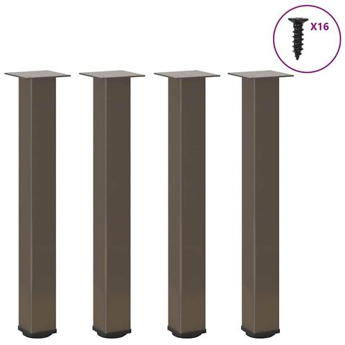 vidaXL Console tafelpoten 4 st 72-74 cm staal naturel, Huis en Inrichting, Tafelonderdelen, Nieuw, Verzenden