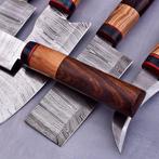 Keukenmes - Chefs knife - gevouwen staal, hout en olijfhout