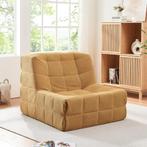 Fauteuil Koskyvn 75x90x100 cm geel [en.casa], Huis en Inrichting, Fauteuils, Verzenden, Nieuw