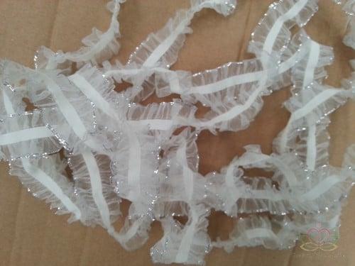 Polscorsage Elastisch band van kant per meter, Hobby en Vrije tijd, Knutselen, Nieuw, Ophalen of Verzenden