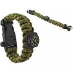 Trizand SURVIVAL Armband met Accessoires - Groen, Sport en Fitness, Bergsport en Wandelen, Ophalen of Verzenden, Nieuw