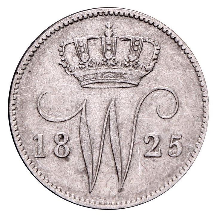 25 Cent 1817-1830 Willem I Fr+, Postzegels en Munten, Munten | Nederland, Verzenden