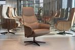 Gealux Basic 8020 design draai bijzet (relax) fauteuil leer, Ophalen of Verzenden, Nieuw, Leer