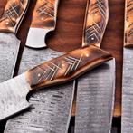 Keukenmes - Chefs knife - Kameelbot en gevouwen staal -