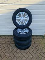 16” originele Mitsubishi velgen + zomerbanden 215/70R16 100H, Auto-onderdelen, Ophalen, 16 inch, Banden en Velgen, Personenwagen