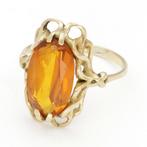 Ring - 18 karaat Geel goud Citrien, Nieuw