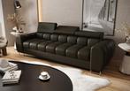 Luxe leren sofa | echt leder | bankstel, 250 tot 300 cm, Leer, Rechte bank, Driepersoons