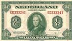 Bankbiljet 2,5 gulden 1943 Wilhelmina I Prachtig, Verzenden