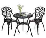 3-delige Bistroset – Aluminium Tuintafel & 2 Stoelen Set, Tuin en Terras, Tuinstoelen, Verzenden, Nieuw