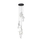 *WOONWINKEL* Kare Design Trapez Design Hanglamp Zwart En Mes, Huis en Inrichting, Lampen | Hanglampen, Verzenden, Nieuw