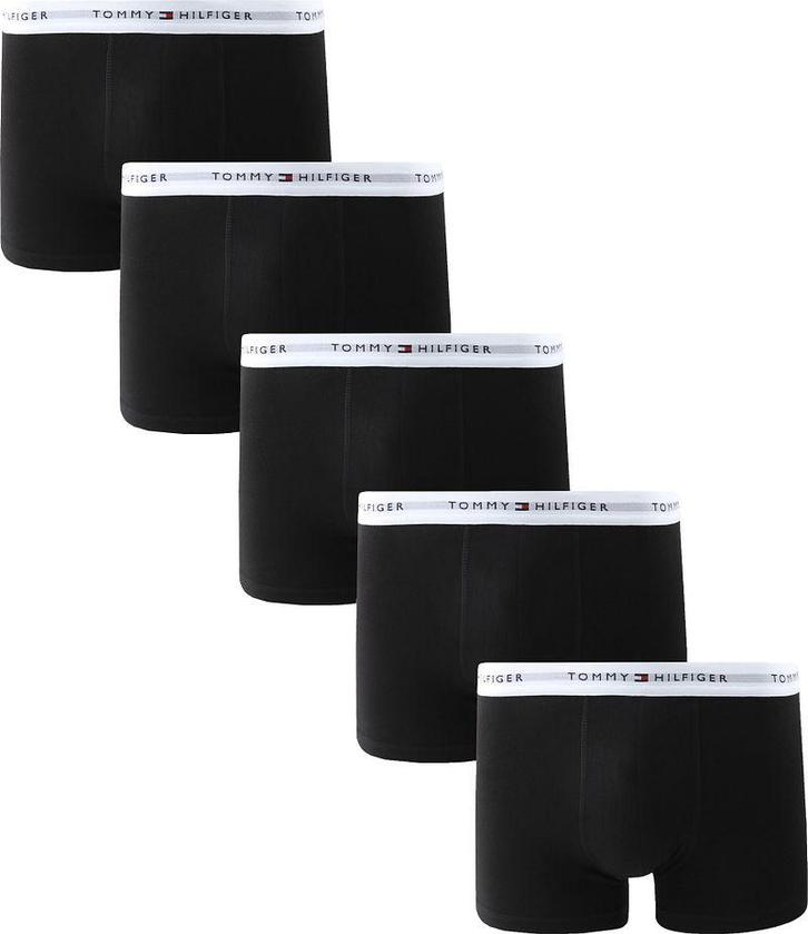 Tommy Hilfiger Boxer Trunk 5-Pack Zwart maat XL Heren, Kleding | Heren, Ondergoed, Zwart, Boxer, Verzenden
