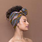 Afrikaanse Mosterd  wave / hoofddoek - headwrap, Kleding | Dames, Hoeden en Petten, Ophalen of Verzenden, Nieuw