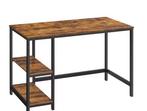 Industrieel Bureau met Planken – Ruim Werkblad Stevig Frame, Huis en Inrichting, Bureaus, Verzenden, Nieuw