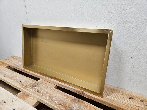 Inbouwnis Salo 30 x 60 x 7 cm geborsteld messing / goud, Doe-het-zelf en Verbouw, Sanitair, Overige typen, Nieuw, Ophalen of Verzenden