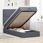 vidaXL Ottoman bed met matrassen 90x200cm fluweel, Huis en Inrichting, Slaapkamer | Bedden, 90 cm, Eenpersoons, Verzenden, Nieuw
