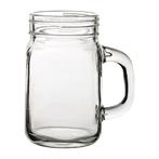 Jars met Handvat | 430ml | 12(h) x 7(Ø)cm | 24 stuks, Verzenden