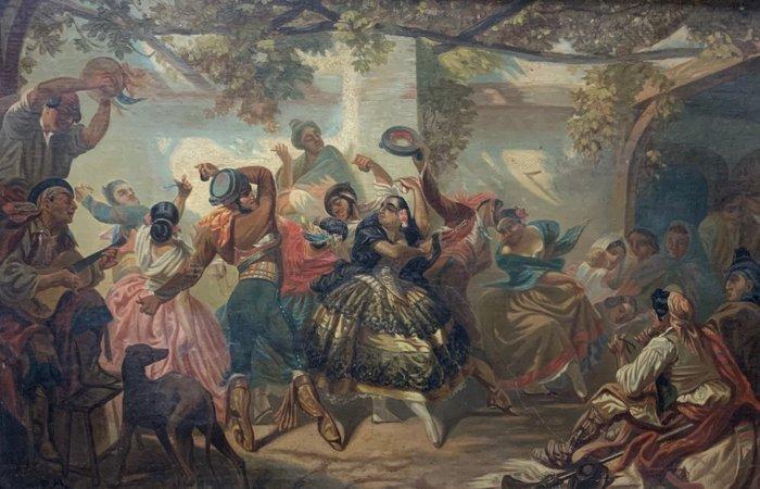 Scuola europea (XIX-XX), da Giraud - La Posada, Antiek en Kunst, Kunst | Schilderijen | Klassiek