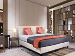 Boxspringcombinatie M-Ray, Valencia, Beige, Nieuw