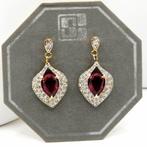 Swarovski - Verguld, Ruby Red Crystal - Vintage uit de jaren