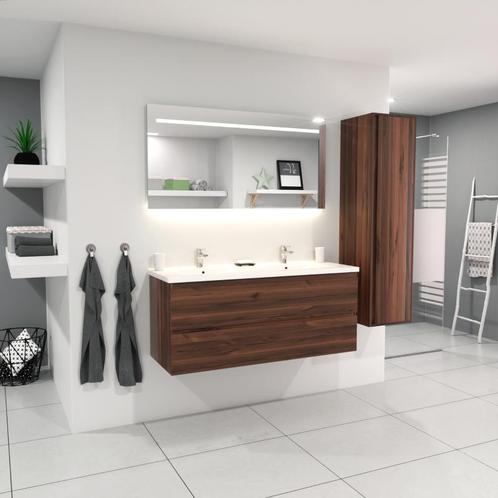 Badmeubel Sisilia Donker Eiken 120CM (Badkamermeubels), Huis en Inrichting, Badkamer | Badkamermeubels, Nieuw, Ophalen of Verzenden