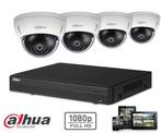 Dahua Full HD-CVI kit 4x dome 2 Megapixel, Ophalen of Verzenden, Nieuw