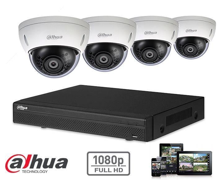 Dahua Full HD-CVI kit 4x dome 2 Megapixel, Audio, Tv en Foto, Videobewaking, Ophalen of Verzenden