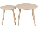 Salontafel Biella Bamboe Naturel Set van 2 - Giga Living, Huis en Inrichting, Verzenden, Nieuw