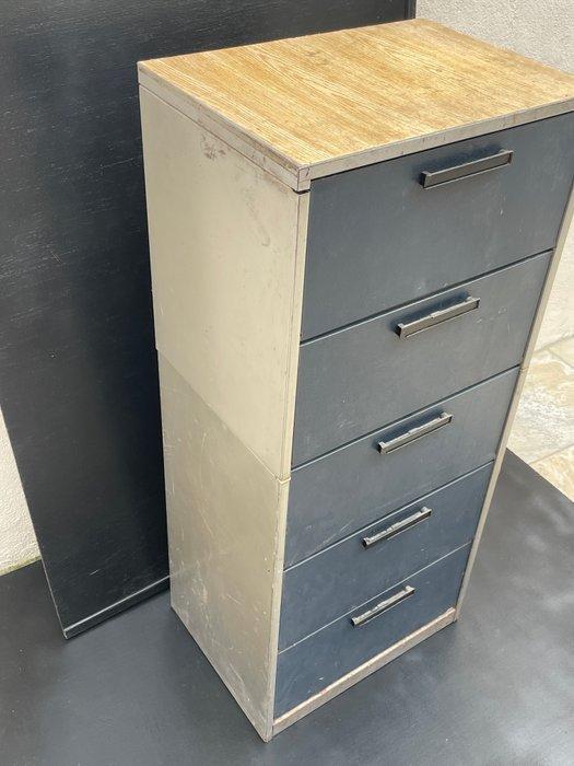 Secretaire - Metaal, Plastic, Textiel - kast met klepdeuren, Antiek en Kunst, Curiosa en Brocante