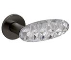 Olivari deurklink Crystal Diamond op rozet antraciet mat, Verzenden, Nieuw