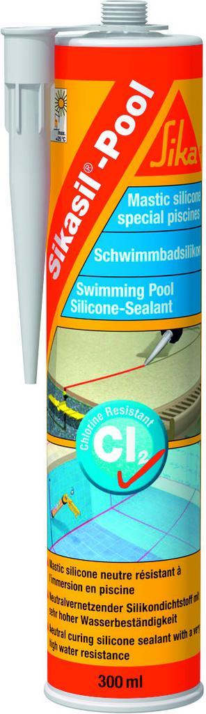 Sika Bouw Sikasil pool 300 ml, grijs, patroon, Doe-het-zelf en Verbouw, Isolatie en Afdichting, Nieuw, Verzenden