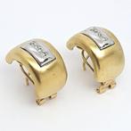 Oorbellen - 18 karaat Geel goud, Witgoud - 0.24ct. tw., Sieraden, Tassen en Uiterlijk, Oorbellen, Nieuw