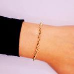 Gouden Rolo Armband 14K, Sieraden, Tassen en Uiterlijk, Armbanden, Verzenden, Nieuw, Goud, Goud