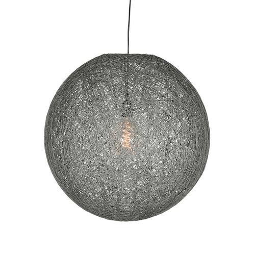 LABEL51 - Hanglamp Twist | XL - Grijs Vlas, Huis en Inrichting, Lampen | Hanglampen, Nieuw, Overige materialen, 50 tot 75 cm, Ophalen