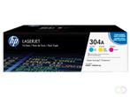 HP 304A originele cyaan/magenta/gele LaserJet tonercartridge, Verzenden, Nieuw