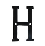 Letter H Klein IJzer zwart 75 mm, Verzenden, Nieuw
