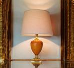 Le Dauphin - Lamp - Model Croy - Messing, Leder, Verguld