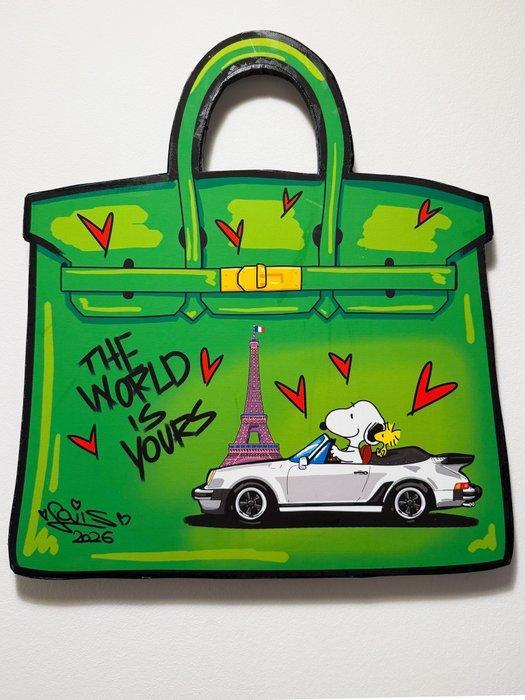 Louis Michel Krüger - The World Is Yours (Bag) (Cutout), Antiek en Kunst, Kunst | Designobjecten
