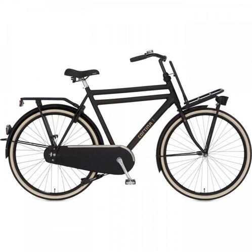 Cortina U4 Transport Heren 50cm Remnaaf Jet Black Matt He..., Fietsen en Brommers, Fietsen | Heren | Herenfietsen, Nieuw, Overige merken