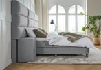 ACTIE! Boxspring Lissabon 180 200 Grijs, Verzenden, 180 cm, 200 cm, Nieuw