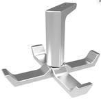 Starx jashaak plafondbevestiging, draaibaar aluminium F1, Huis en Inrichting, Woonaccessoires | Kapstokken, Verzenden, Nieuw