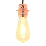 vidaXL Lamphouders 2 st roségoud E27, Verzenden, Nieuw
