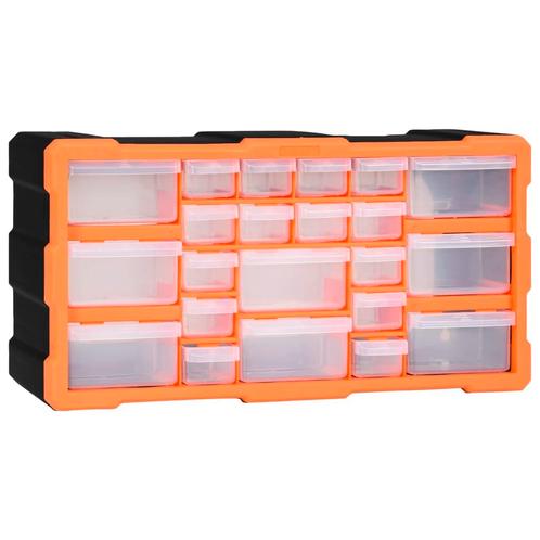 vidaXL Organiser met 22 lades 49x16x25,5 cm, Doe-het-zelf en Verbouw, Gereedschapskisten, Nieuw, Verzenden