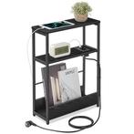 Smal Tafeltje Zwart 45x18 | Laatste Stuk!, Huis en Inrichting, Tafels | Bijzettafels, 45 tot 60 cm, Minder dan 55 cm, Metaal of Aluminium