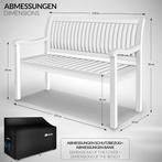 Houten Tuinbank - Weerbestendig - Zitbank - Wit - Tillvex®, Tuin en Terras, Tuinbanken, Verzenden, Zo goed als nieuw