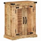 vidaXL Dressoir 55x35x70 cm Massief Hout Ruw Mango, Huis en Inrichting, Kasten | Dressoirs, Verzenden, Nieuw, Overige houtsoorten