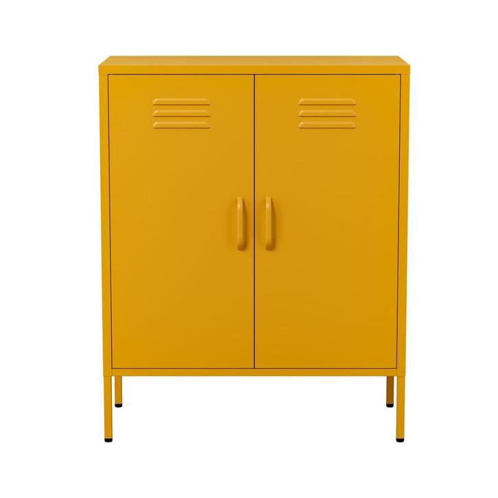 Dressoir | Lockerkast | Opbergkast | 80x40x100cm | Geel, Huis en Inrichting, Kasten | Dressoirs, Nieuw, Verzenden