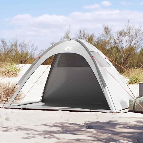 vidaXL Strandtent waterdicht grijs, Caravans en Kamperen, Tenten, Nieuw, tot en met 2, Verzenden