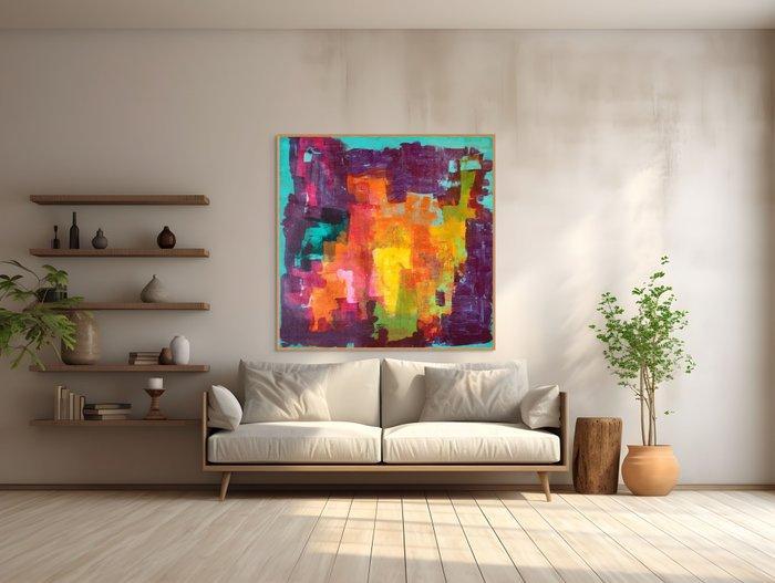 Sonia J. - Blue Lagoon - Earth Collection 2024 - XL, Antiek en Kunst, Kunst | Schilderijen | Modern